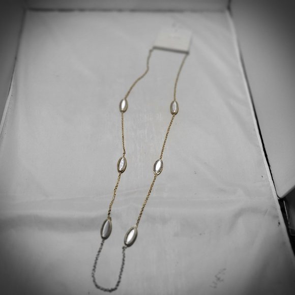 14th & Union Gold Necklace with Opaque Stones - Picture 7 of 9